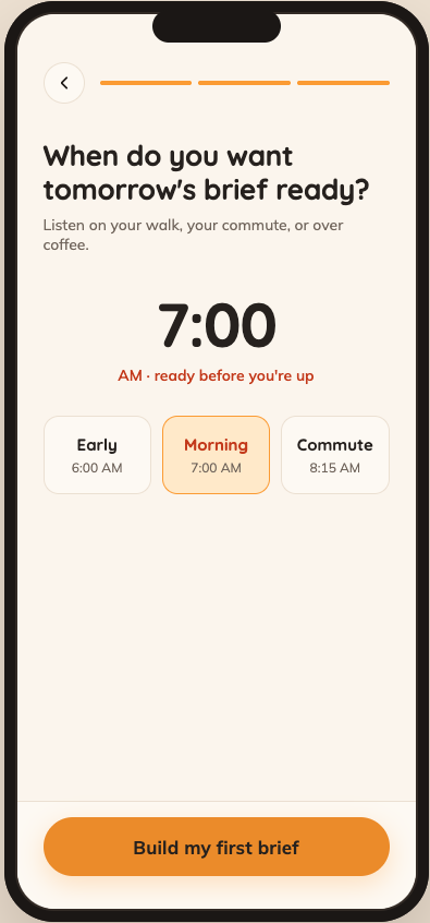 Daily Brief starter project